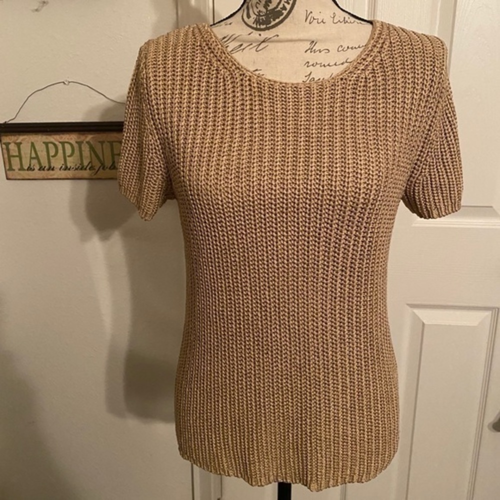 Talbots petite cable knit sweater